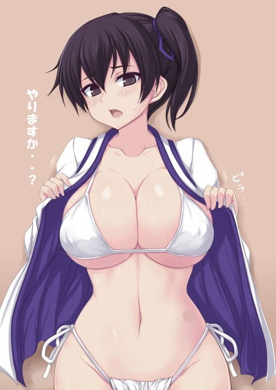 【二次エロ】巨乳過ぎるデカパイを強調した加賀(かが)の抜けるエロ画像がみたい！　正規空母 5
