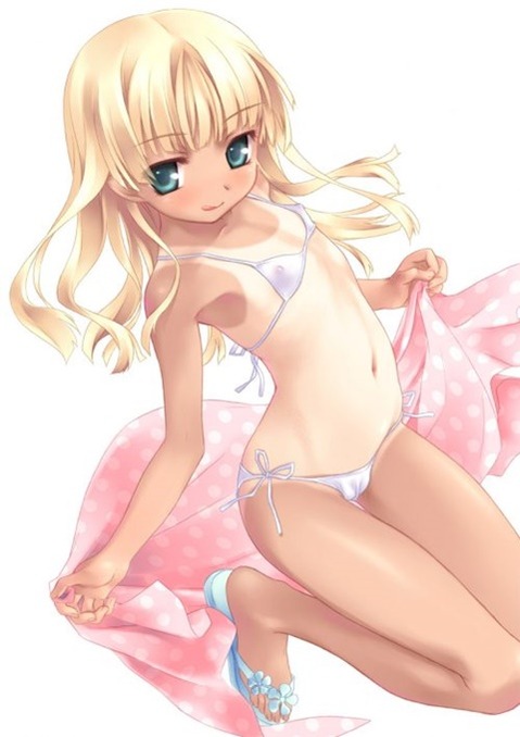 日焼け跡が色っぽい女の子の二次エロ画像②　100枚 43
