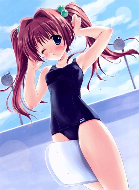 スク水(スクール水着)を着てる可愛い女の子の二次エロ画像⑤　100枚 72