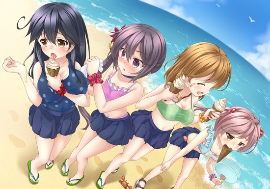 【非エロ】海で楽しそうにハシャぐ女の子たちのビキニ画像がみたい！ 10