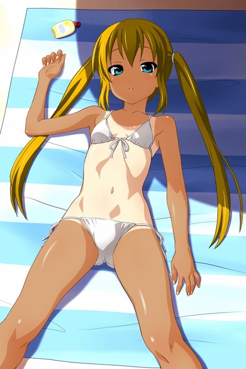 日焼け跡が色っぽい女の子の二次エロ画像④　50枚 9