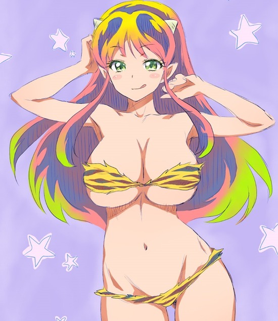 【二次エロ】虎柄のビキニを着ている可愛い女の子たちのエロ画像がみたい！① 8