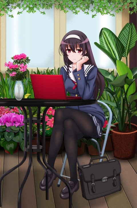 【冴えカノ】霞ヶ丘詩羽の二次エロ画像　100枚【冴えない彼女の育て方】 82