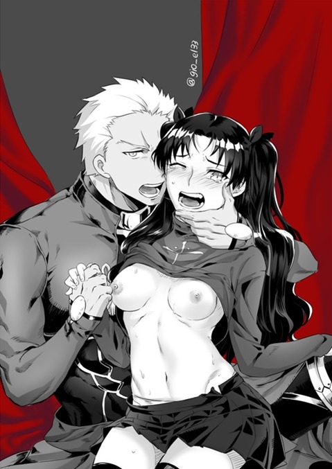 【Fate】遠坂凜の二次エロ画①　100枚 79