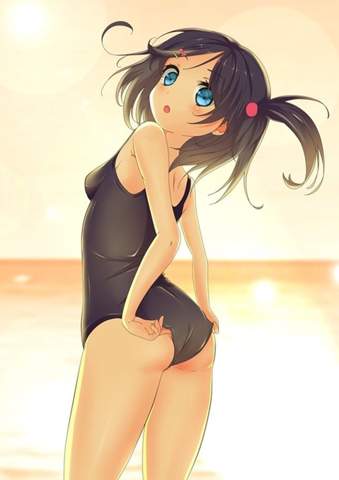 スク水(スクール水着)を着てる可愛い女の子の二次エロ画像①　100枚 37