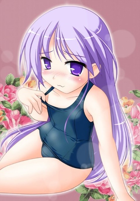 スク水(スクール水着)を着てる可愛い女の子の二次エロ画像④　100枚 52