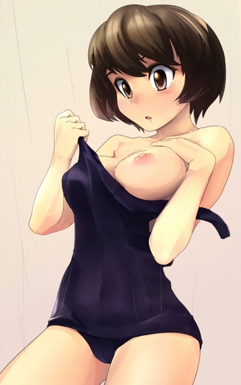 スク水(スクール水着)を着てる可愛い女の子の二次エロ画像⑤　100枚 81