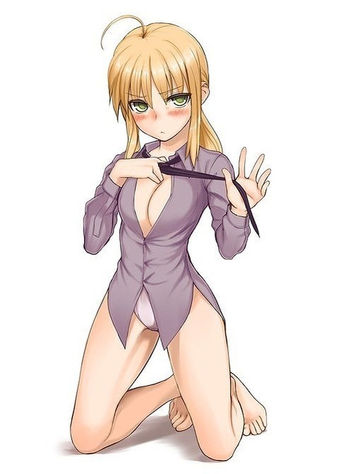 【Fate】セイバーの二次エロ画①　100枚 90