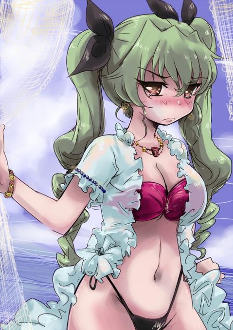 【ガルパン】アンチョビ(安斎千代美)の二次エロ画像　50枚【ガールズ＆パンツァー】 24