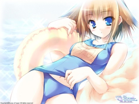 スク水(スクール水着)を着てる可愛い女の子の二次エロ画像⑤　100枚 3
