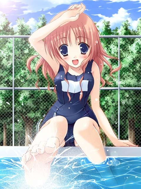 スク水(スクール水着)を着てる可愛い女の子の二次エロ画像⑤　100枚 25