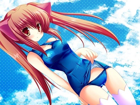スク水(スクール水着)を着てる可愛い女の子の二次エロ画像②　100枚 71