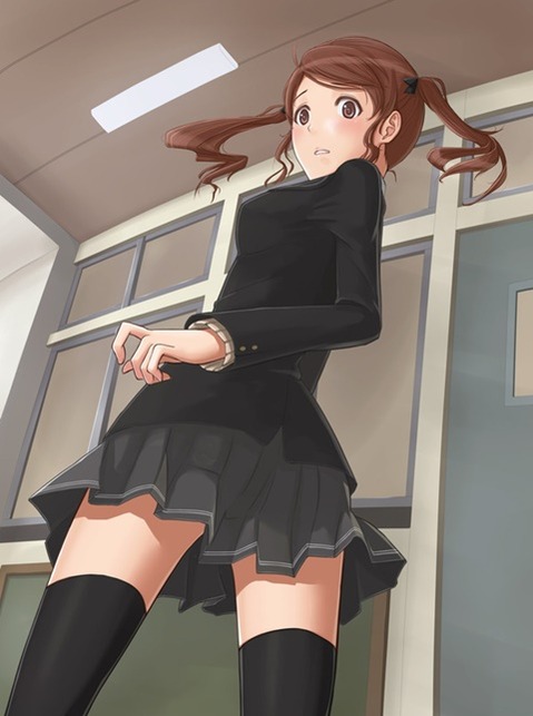 ニーソ・ニーハイを履いた女の子の二次エロ画像⑥　100枚 55