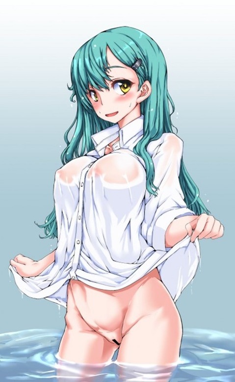 裸にシャツを羽織った女の子の二次エロ画像⑩　25枚 8
