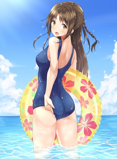 スク水(スクール水着)を着てる可愛い女の子の二次エロ画像⑤　100枚 22