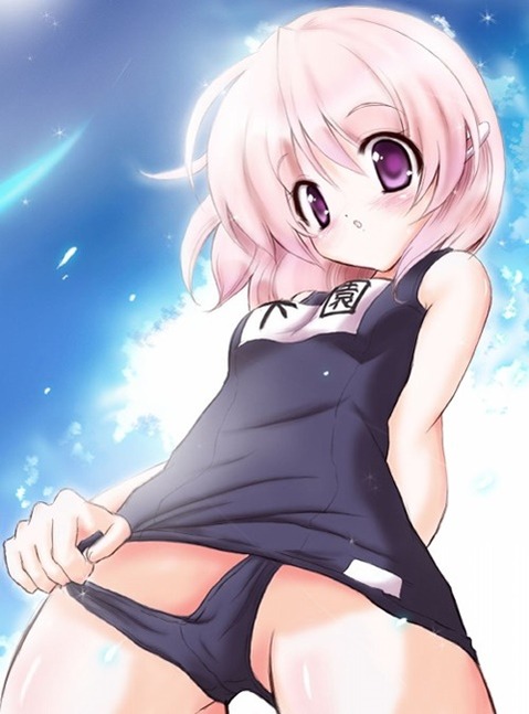 スク水(スクール水着)を着てる可愛い女の子の二次エロ画像⑤　100枚 4