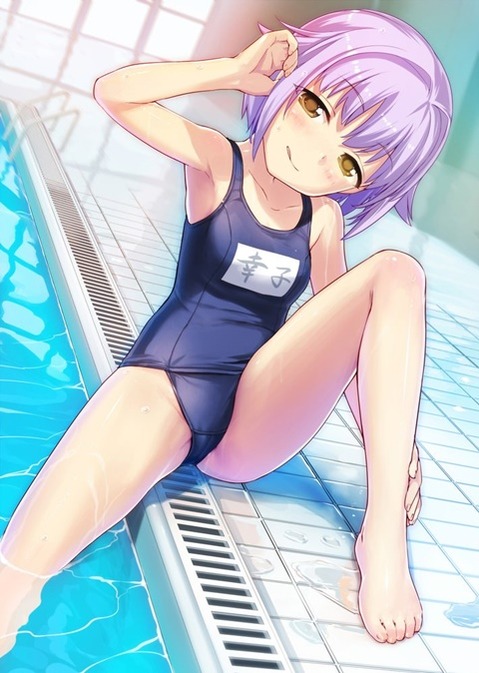 スク水(スクール水着)を着てる可愛い女の子の二次エロ画像③ 100枚
