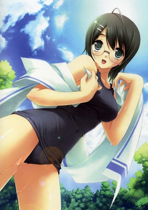 スク水(スクール水着)を着てる可愛い女の子の二次エロ画像⑥　100枚 52