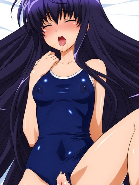 スク水(スクール水着)を着てる可愛い女の子の二次エロ画像⑤　100枚 17