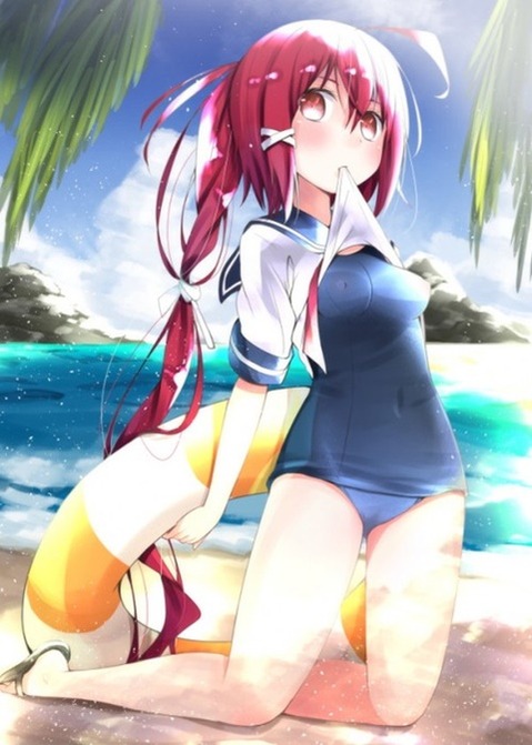 スク水(スクール水着)を着てる可愛い女の子の二次エロ画像③　100枚 25