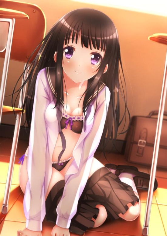 【二次エロ】制服着ている二次キャラのミニスカやパンチラ画像がみたい！ 23