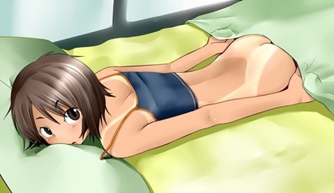 日焼け跡が色っぽい女の子の二次エロ画像②　100枚 16