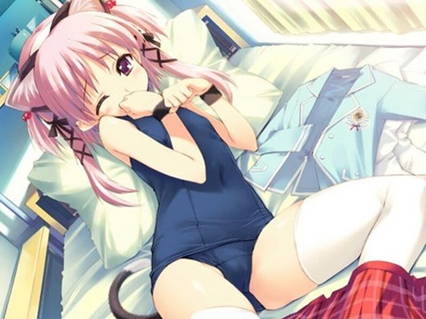 スク水(スクール水着)を着てる可愛い女の子の二次エロ画像⑥　100枚 98