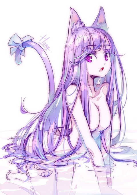 猫耳が可愛い女の子の二次エロ画像④　100枚 62
