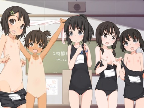 スク水(スクール水着)を着てる可愛い女の子の二次エロ画像②　100枚 67