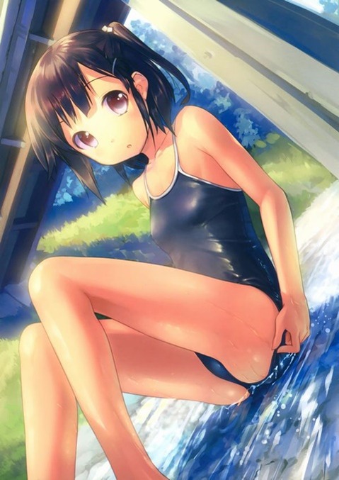 スク水(スクール水着)を着てる可愛い女の子の二次エロ画像⑤　100枚 39
