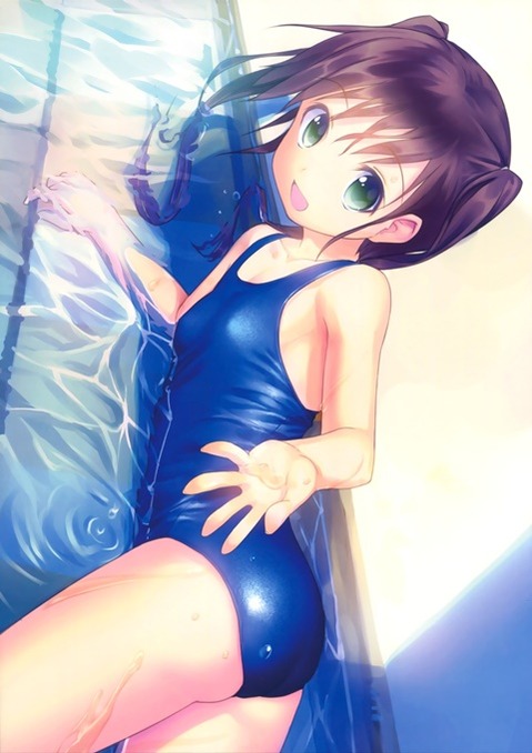 スク水(スクール水着)を着てる可愛い女の子の二次エロ画像①　100枚 3
