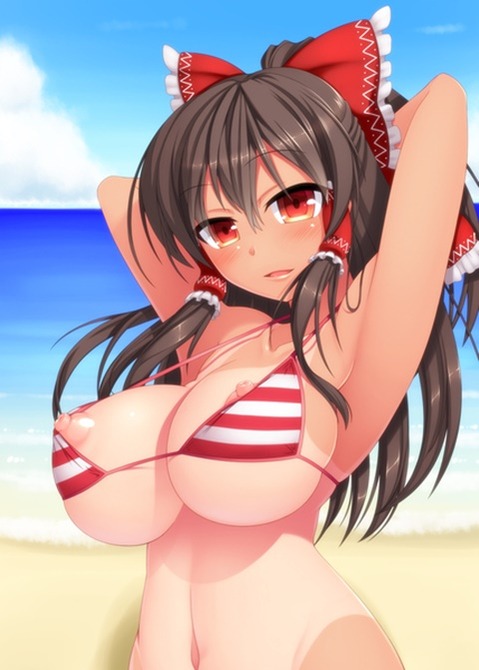日焼け跡が色っぽい女の子の二次エロ画像④　50枚 45