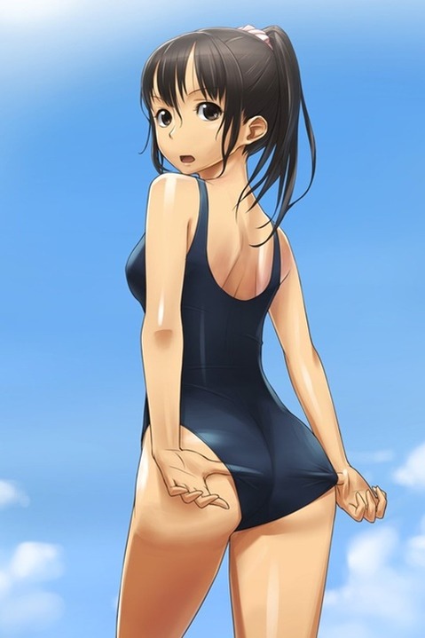 スク水(スクール水着)を着てる可愛い女の子の二次エロ画像②　100枚 17