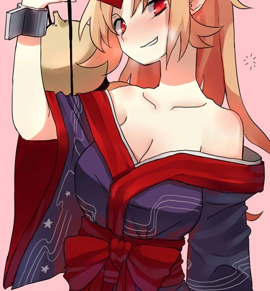 【二次エロ】【東方Project】角が生えた二次キャラ、星熊勇儀姐さんの爆乳オッパイにハマりそうな画像がみたい！① 16