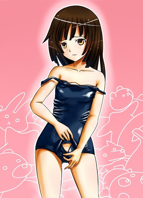 スク水(スクール水着)を着てる可愛い女の子の二次エロ画像⑥　100枚