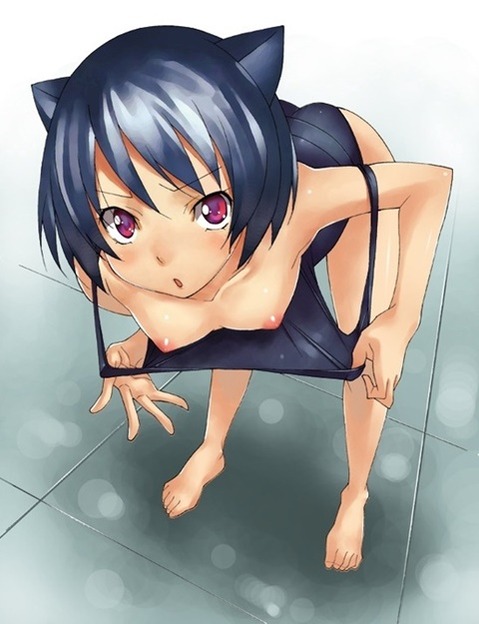 スク水(スクール水着)を着てる可愛い女の子の二次エロ画像③　100枚 14