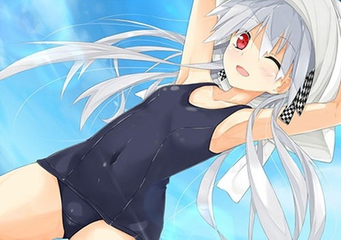 スク水(スクール水着)を着てる可愛い女の子の二次エロ画像②　100枚 27