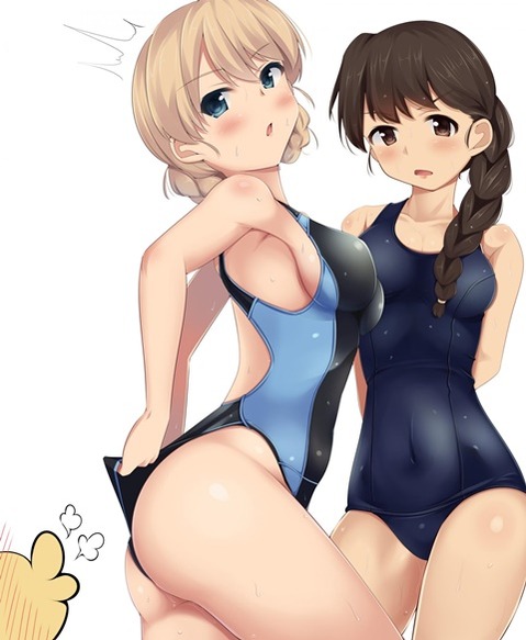 スク水(スクール水着)を着てる可愛い女の子の二次エロ画像②　100枚 56