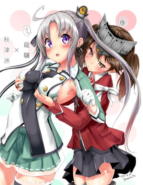 【二次】【艦これ】美少女キャラ秋津洲（あきつしま）の戦闘服が乱れてキュンとする画像がみたい！　水上機母艦 2
