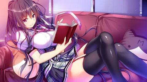 ニーソ・ニーハイを履いた女の子の二次エロ画像①　100枚 90