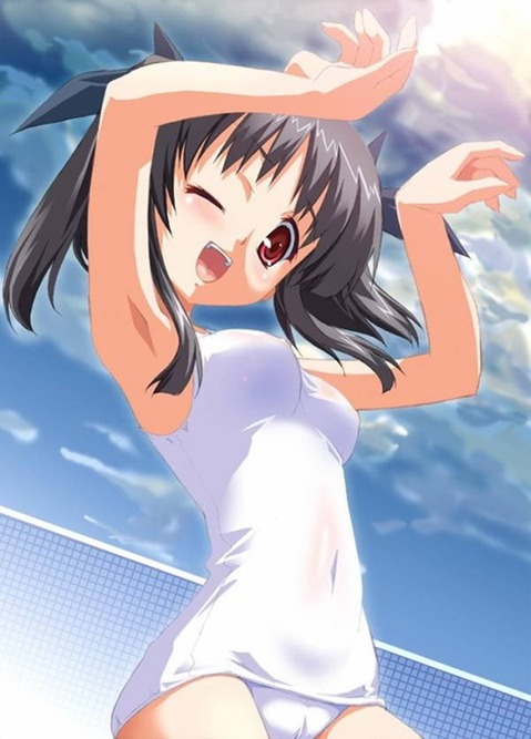 スク水(スクール水着)を着てる可愛い女の子の二次エロ画像②　100枚 99