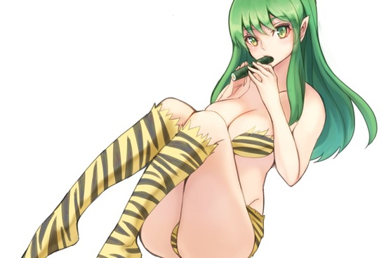 【二次エロ】虎柄のビキニを着ている可愛い女の子たちのエロ画像がみたい！② 4