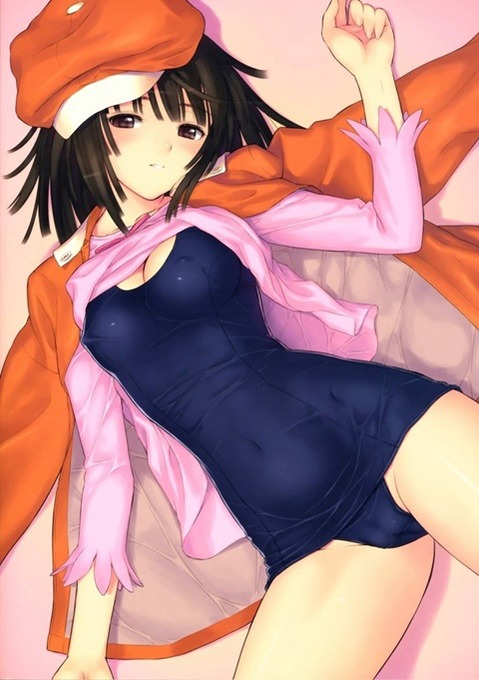 スク水(スクール水着)を着てる可愛い女の子の二次エロ画像②　100枚 65