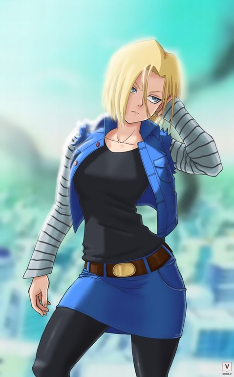 【ドラゴンボール】18号の二次エロ画像①　100枚【DRAGON BALL】 48