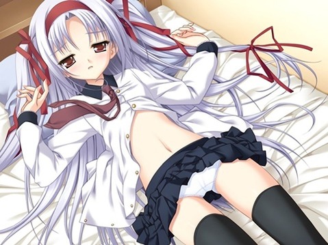 ニーソ・ニーハイを履いた女の子の二次エロ画像⑦　100枚 79
