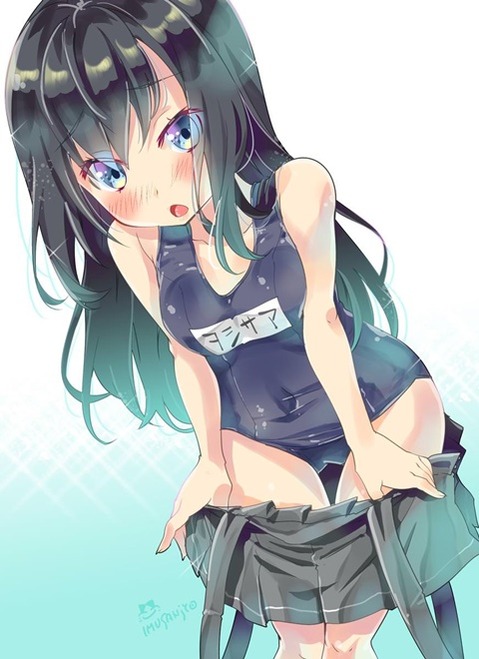 スク水(スクール水着)を着てる可愛い女の子の二次エロ画像⑥　100枚 30