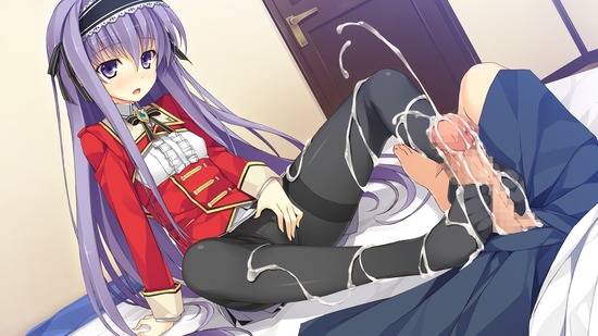 【二次エロ】ロリ娘たちが開脚して足コキしたら股間丸見えのくぱぁ状態で超絶エロいｗｗｗ二次エロ画像まとめ！１ 22