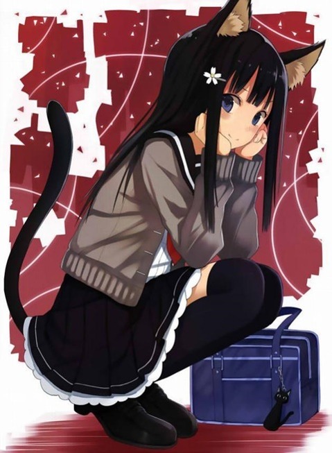 猫耳が可愛い女の子の二次エロ画像⑤　100枚 7