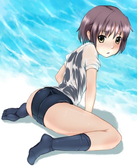 スク水(スクール水着)を着てる可愛い女の子の二次エロ画像②　100枚 55