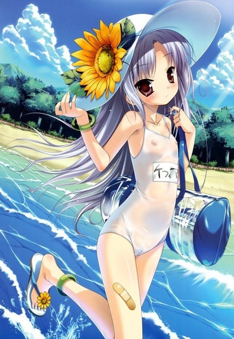スク水(スクール水着)を着てる可愛い女の子の二次エロ画像⑤　100枚 67